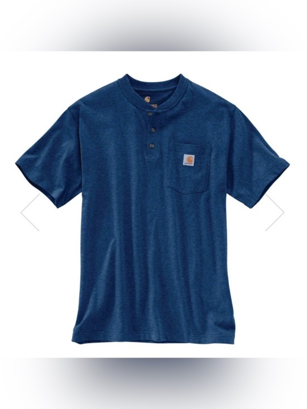 Like new! Carhartt Cotton Blend Short-Sleeve Loose Fit  Henley Pocket Tee